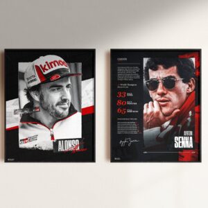 Poster Formel 1 Rennfahrer Rennwagen Decor Print without Frame