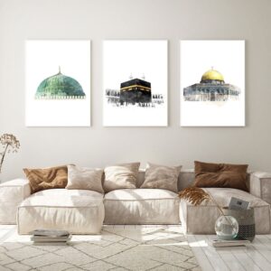 Poster Islam Al Aqsa Mosche Kaaba Wandbilder Living Room & Bedroom Decor